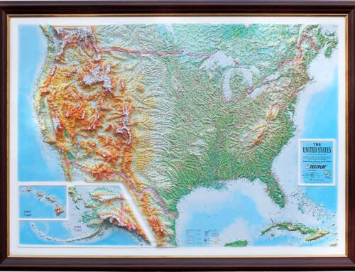 USA 3D map