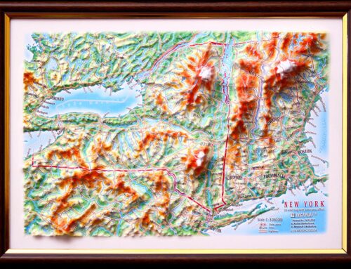 New York 3D gift map