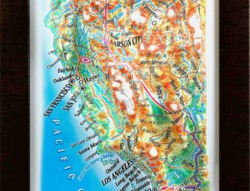 California 3D souvenir map