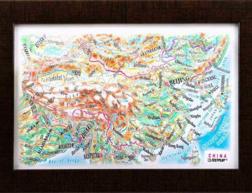 China 3D souvenir map
