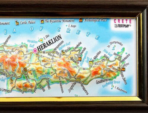 Crete 3D souvenir map