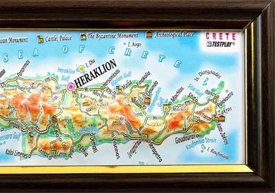 3d relief crete souvenir map decor testplay 3d magnet fridge th