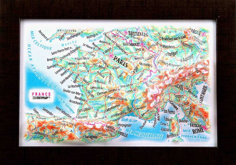 3d relief france souvenir map decor testplay 3d magnet fridge