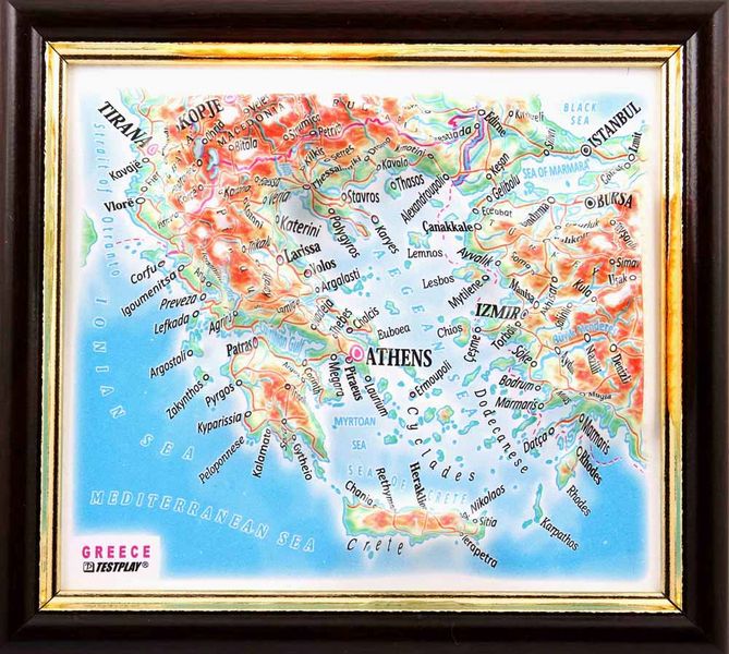 3d relief greece souvenir map decor testplay 3d magnet fridge