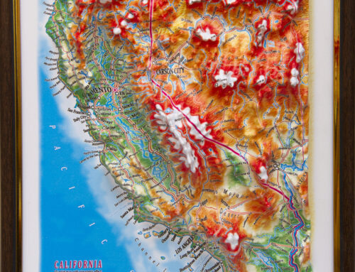 California 3D gift map