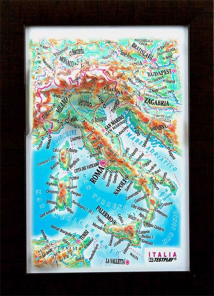 3d relief italy souvenir map decor testplay 3d magnet fridge