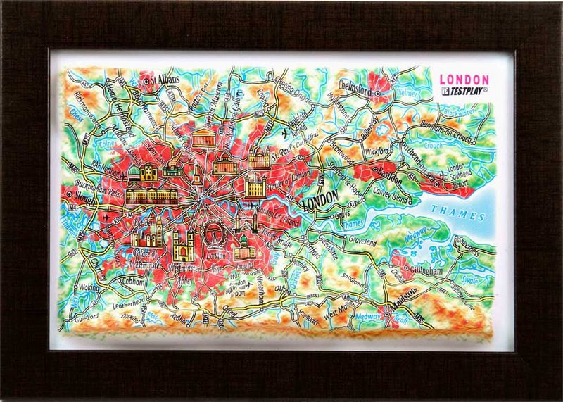 3d relief london souvenir map decor testplay 3d magnet fridge th