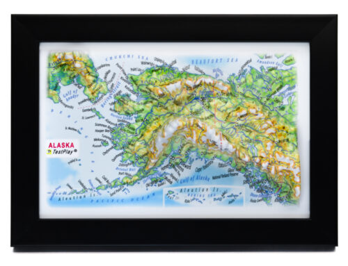 Alaska 3D souvenir map