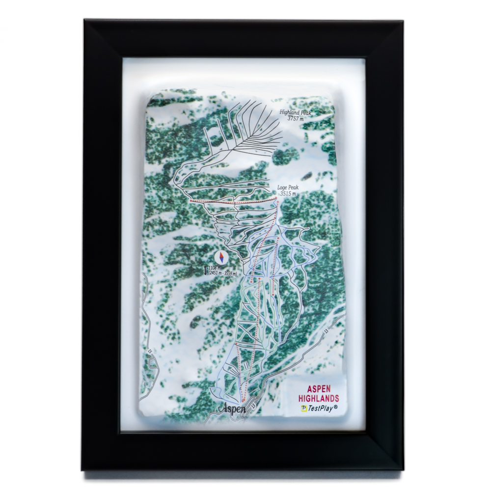 Aspen Highlands 3D ski resort map testplay 1