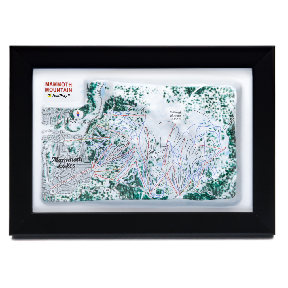 Mammoth Mountain 3D ski resort map 01