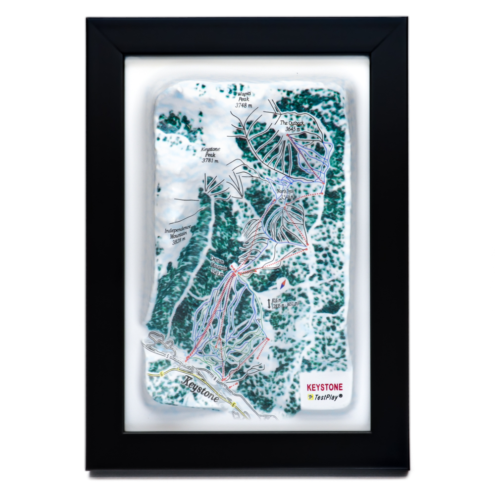 Keystone 3D ski resort map testplay 01